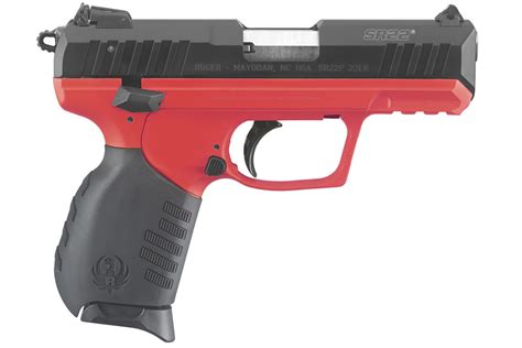 Ruger SR22 22LR Red Titanium Cerakote Rimfire Pistol with Threaded Barrel | Vance Outdoors