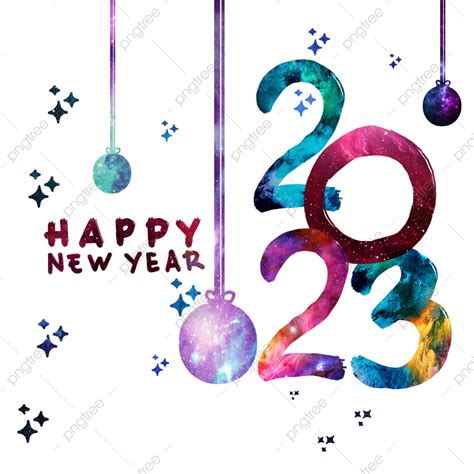 Happy New Year 2023 White Transparent, Happy New Year 2023, 2023, Happy, Happy New Year PNG ...