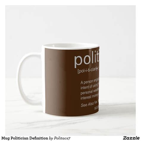 Mug Politician Definition | Zazzle | Mugs, Fun definition, Drinkware