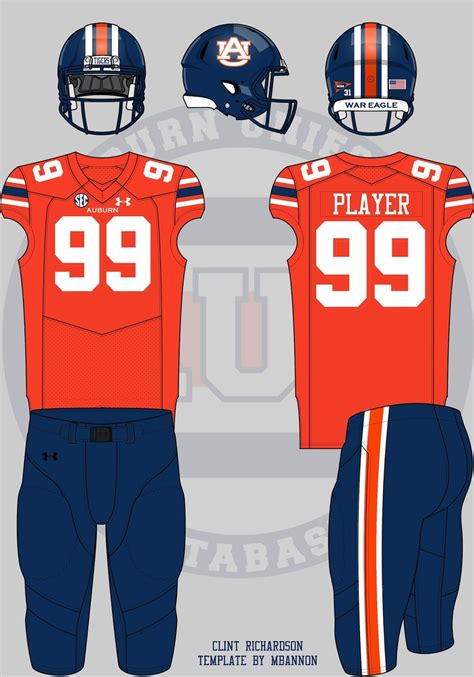 The Drawing Board: More Auburn Football Concepts - Auburn Uniform Database