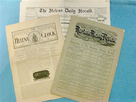 3 newspapers from the 1800's: