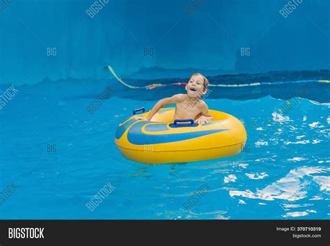 Boy On Pool Float On Image & Photo (Free Trial) | Bigstock