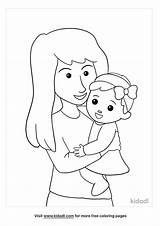 Mom And Baby Coloring Pages  Nation sketch template