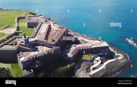 Aerial view of Castillo San Felipe del Morro in San Juan, Puerto Rico ...