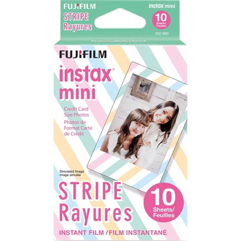 Fujifilm 10 Exposures Instax Mini Stripe Instant Film - Walmart.com