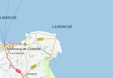 MICHELIN Barfleur map - ViaMichelin