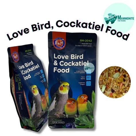 Pet Bird Lovebird Cockatiel R&M Food Pellets Mix 2LB | Lazada PH