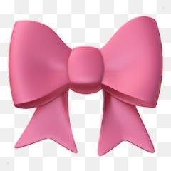 Bow Pinkbow Pinkemoji Emoji Emojibow - Transparent Pink Bow Emoji Png,Pink Ribbon Emoji - free ...