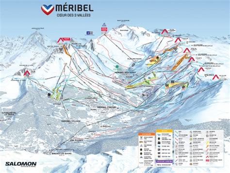 Meribel Ski Resort Piste Map & Ski Maps