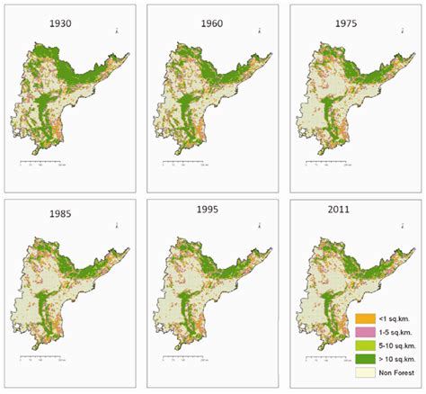 Spatial distribution of forest cover: 1930-2011. | Download Scientific Diagram