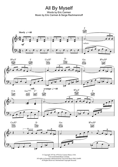 Celine Dion - All By Myself at Stanton's Sheet Music