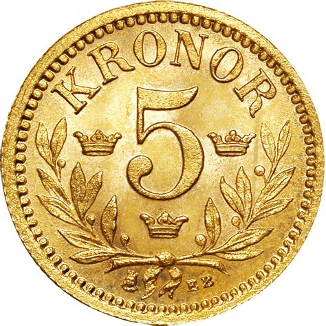 5 Kronor - Oscar II - Sweden – Numista