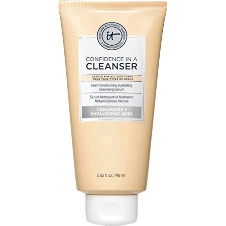 Amazon.com : IT Cosmetics Confidence in a Cleanser - Hydrating Face Wash With Hyaluronic Acid ...