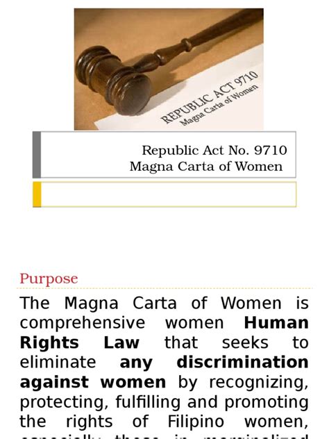 Presentation Magna Carta of Women | Women's Rights | Ethnicity, Race ...