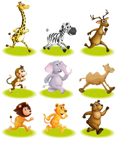 Running animals 361517 Vector Art at Vecteezy