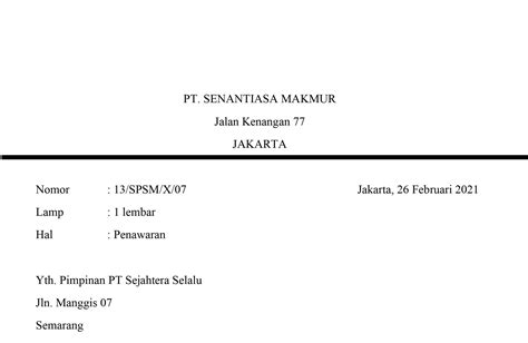 Contoh Penulisan Tanggal Surat Yang Benar Idesurat My Id - Riset