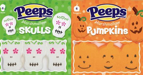 Halloween Peeps For 2021 Include New Marshmallow Skulls & Pumpkins