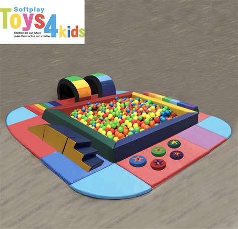 Indoor outdoor soft play equipment set with Large kids ball pit And much more | SoftPlay Toys4Kids