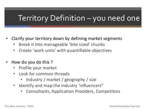 Territory Planning - The Sales Journey.com