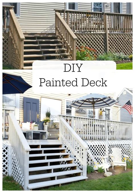 DIY Painted Deck and Decor - Nesting With Grace