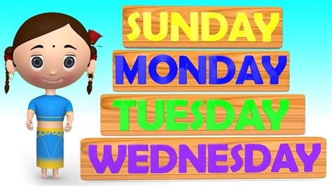 Days of The Week - Learn Week Days for Kids with Baby Cartoons ...