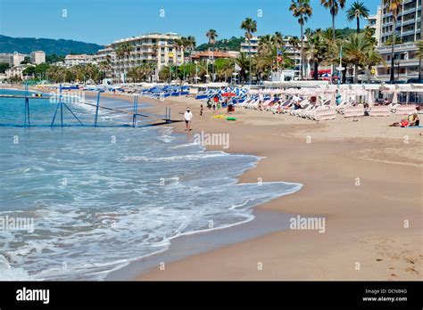 Cannes beach , French Riviera, France Stock Photo - Alamy