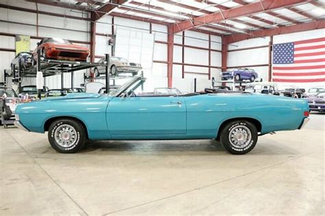 1968 Ford Gran Torino GT 2451 Miles Tahoe Turquoise Metallic Convertible V8 Auto for sale - Ford ...