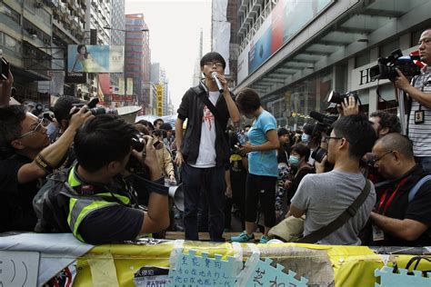 Hong Kong Police Arrest Student Protest Leader Joshua Wong - NBC News