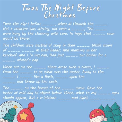 Printable The Night Before Christmas