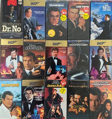 The James Bond 007 Collection sean Connery roger Moore pierce Brosnan ...