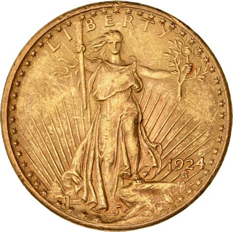 United States – 20 Dollars 1924 'Saint Gaudens' – gold - Catawiki