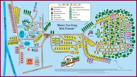 Yogi Bear Campground Map