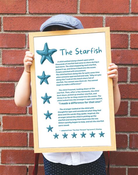 The Starfish Story Digital Poster Download - Etsy