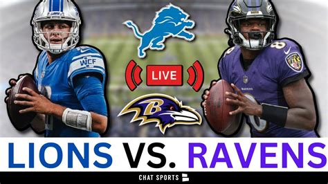 Lions vs. Ravens Live Streaming Scoreboard, Play-By-Play, Game Audio ...