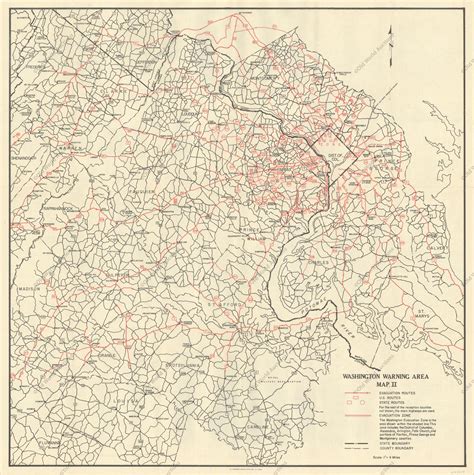 "Washington Warning Area Map I [on verso] Washington Warning Area Map II", U.S. Government ...