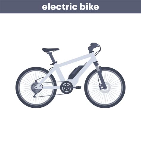 electric bike on white, vector illustration 3075339 Vector Art at Vecteezy