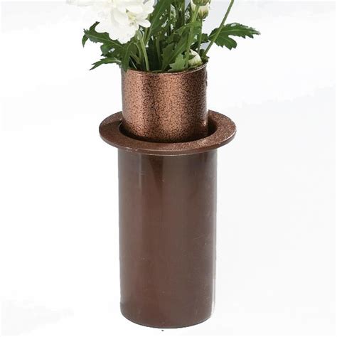 Flower Vases : Cemetery/Grave Flower Vase - Half Level (sits ...