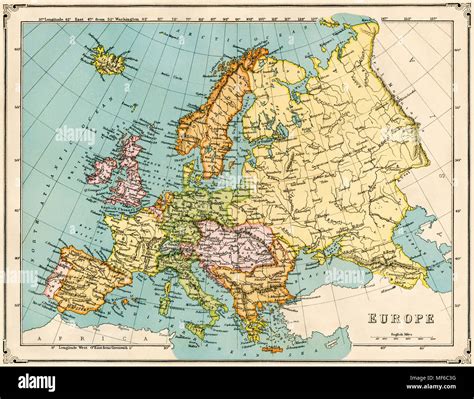 1870 Map Of Europe - Oconto County Plat Map