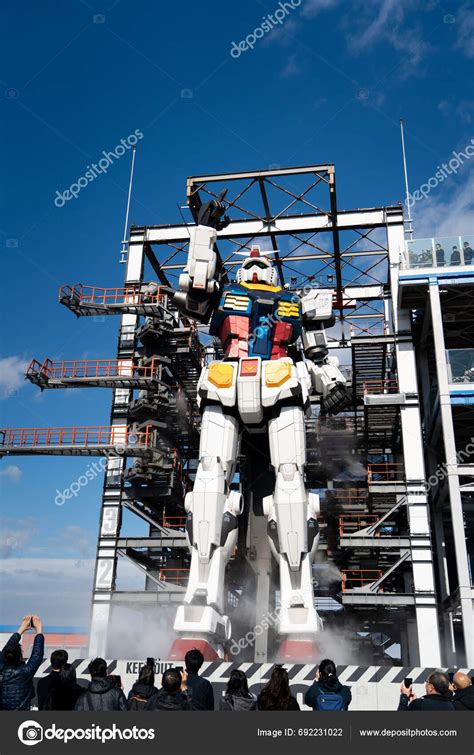 Yokohama Japan December 2023 Moving Gundam Deck Located Gundam Factory ...