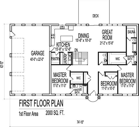 Modern Floor Plans 2000 Sq Ft - floorplans.click