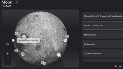 Amazing! Working with NASA, Google now lets you explore a 3D Moon; Check Apollo 11 landing site ...