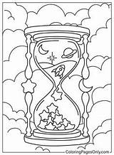 Hourglass Coloring Pages Free Printable On Pinterest sketch template