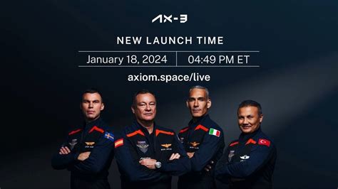 Axiom-3 mission will be launched today - by SpaceInfo Club