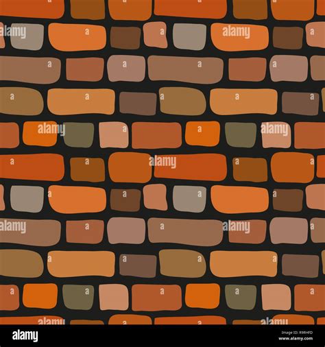 Simple style seamless cute cartoon brick wall texture Stock Vector Image & Art - Alamy