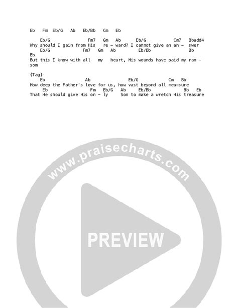 How Deep The Father's Love For Us Chords PDF (Celtic Worship ...