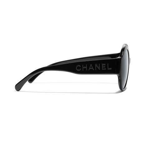 Chanel - Round Sunglasses - Black Gray - Chanel Eyewear - Avvenice