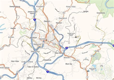 Raleigh County Memorial Airport Map, Virginia