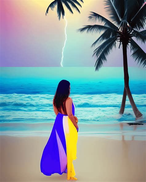 Beautiful Romantic Beach Scene · Creative Fabrica