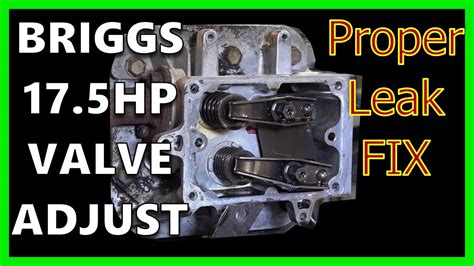 How to Adjust Valve Lash & on the Briggs & Stratton 17.5hp OHV Engine ...