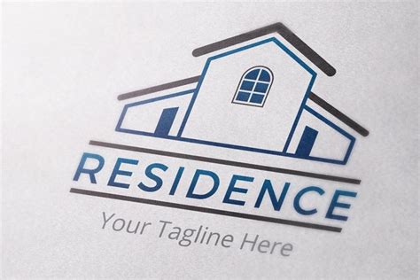 Residence Logo Template | Logo templates, Templates, Creative logo